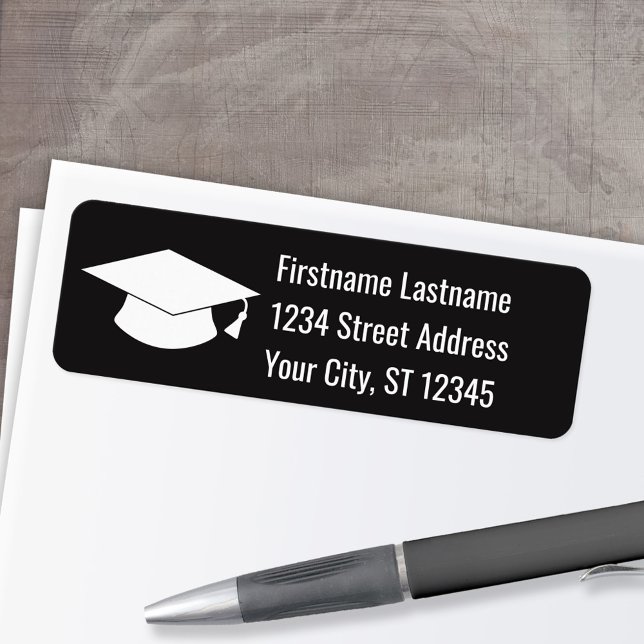 Studentmössans Returadress Etikett (Custom Return Address Labels - Low Minimum)