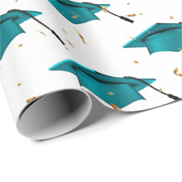 Studentmössor av kalk och Guld-konfetti Presentpapper