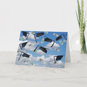 Studentmössor och pengar i Himlar Kort