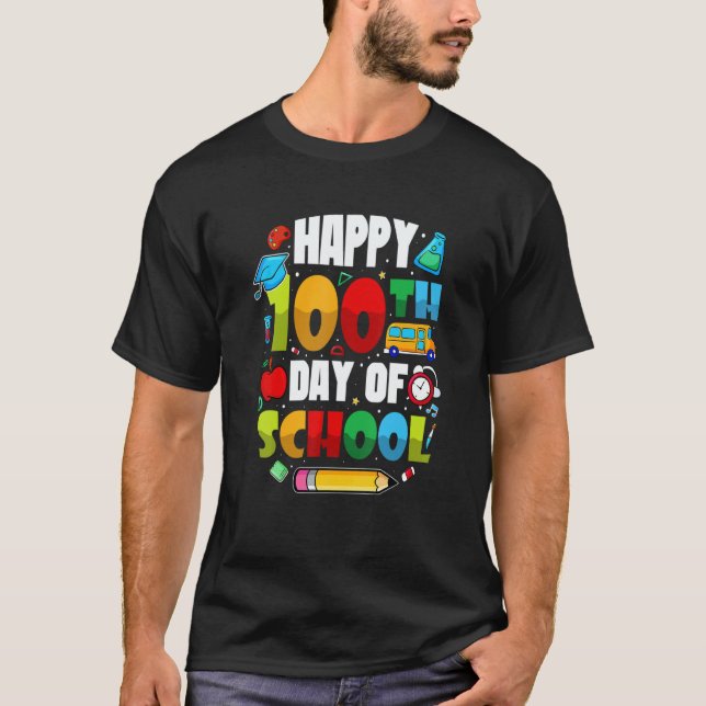 Students 100 Days Of School Teachers 2023 Boys And T Shirt (Framsida)