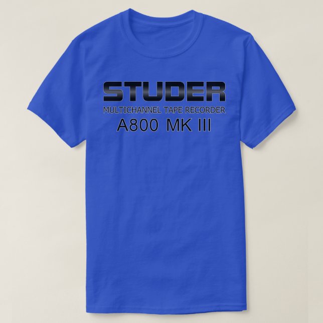Studer A800 MK III T Shirt (Design framsida)