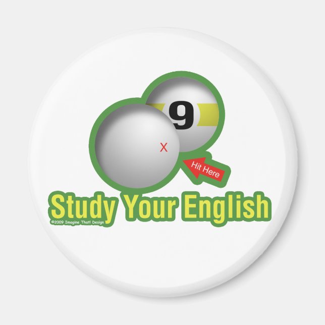 Studera din engelska magnet (Framsidan)