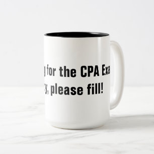 Studera för CPA-examenmuggen Två-Tonad Mugg