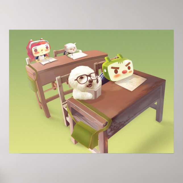 Studera hårt poster (Framsidan)