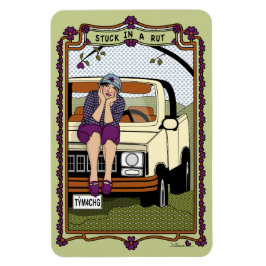 Studera i en Rut_A_4x6-kylskåp Magnet