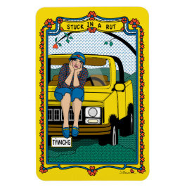 Studera i en Rut_B_4x6-kylskåp Magnet