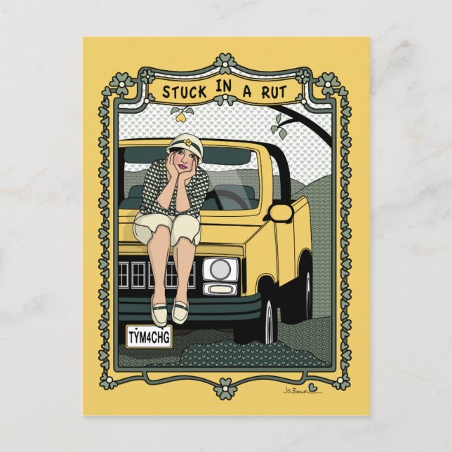 Studera i ett Rut_C_ vykort (Framsida)