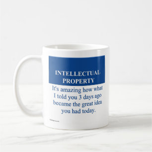 Studera immateriell rättighetlag (3) kaffemugg