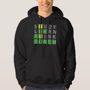Studera Lär dig Tänka Teach Hoodie