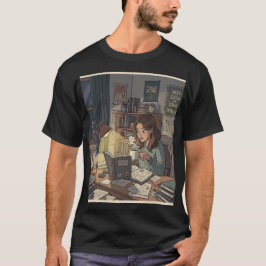 Studera och koffeinera t shirt