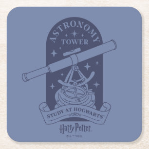Studera på HOGWARTS™ Astronomiturn Underlägg Papper Kvadrat