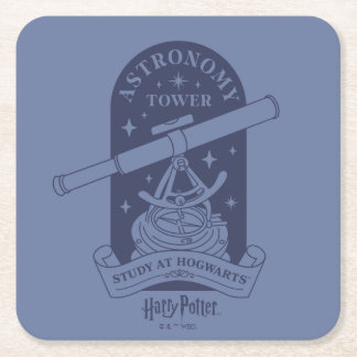 Studera på HOGWARTS™ Astronomiturn Underlägg Papper Kvadrat