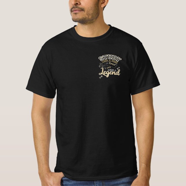 Studera som en boss, slogan för tillbaka till skol t shirt (Framsida)
