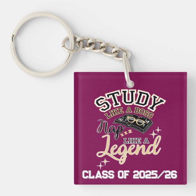Studera som en boss, ta en tupplur som en legend,  (Framsidan)