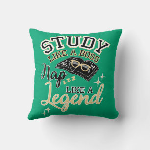 Studera som en boss, ta en tupplur som en legend,  kudde
