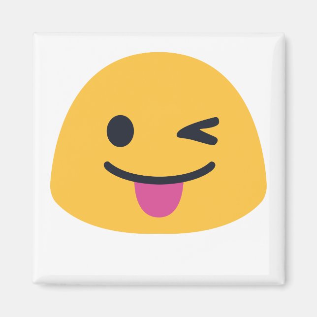 Studera ut tunga vinking öga magnet (Framsidan)