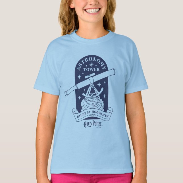 Studera vid HOGWARTS™ Astronomiturnen T Shirt (Framsida)