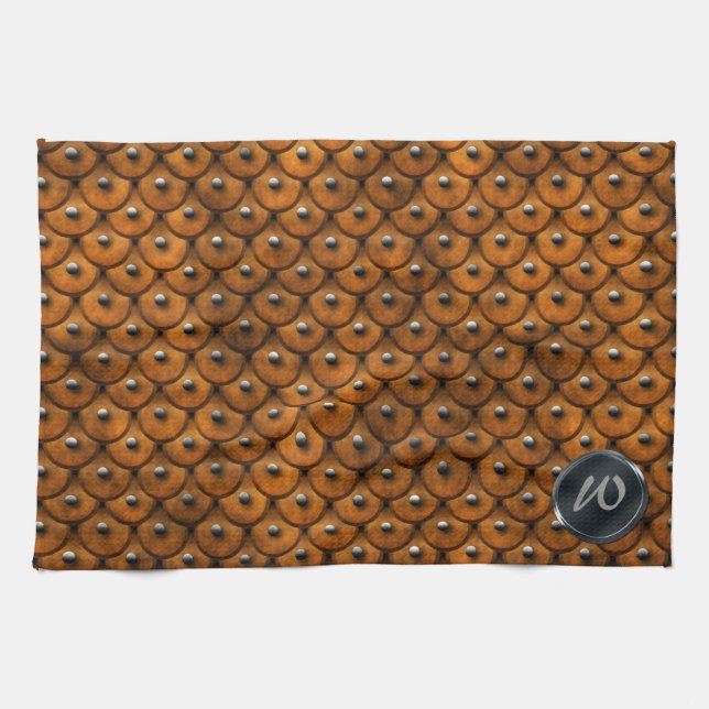 Studerad läder 1 Kitchen Towel Kökshandduk (Horisontell)