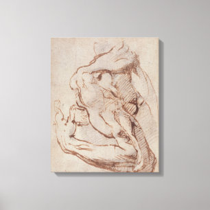 Studie av Arm Inv.1859/5/14/819 Canvastryck