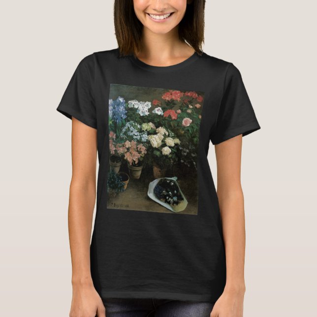 Studie av blommor av Frederic Bazille, Vintage Art T-shirt (Framsida)