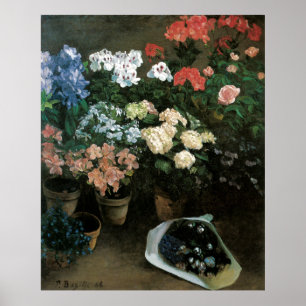 Studie av blommor poster