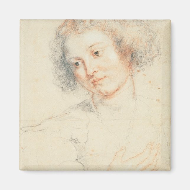 Studie av chefen för St. Apollonia (teckning) Magnet (Framsidan)