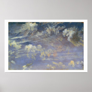 Studie av Cirrus Clouds Poster