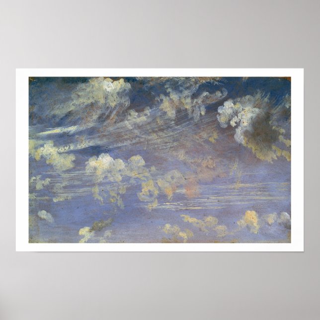 Studie av Cirrus Clouds Poster (Framsidan)