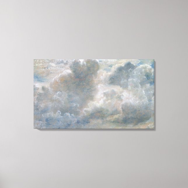 Studie av Cumulus Clouds, 1822 (olja på pappert lä Canvastryck (Framsida)