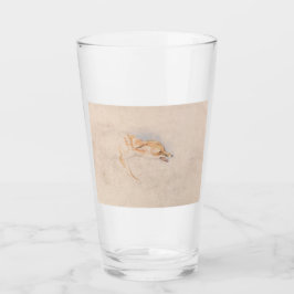 Studie av en Crouching Fox (av John Frederick Lewi Glaskopp