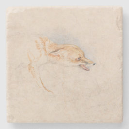 Studie av en Crouching Fox (av John Frederick Lewi Stenunderlägg
