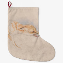 Studie av en Crouching Fox (av John Frederick Lewi