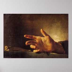 Studie av en hand poster