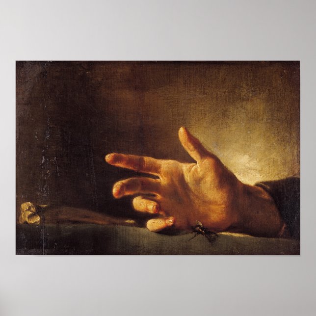 Studie av en hand poster (Framsidan)