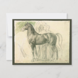 Studie av en häst av Edgar Degas, Vintage finkonst