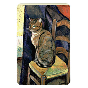 Studie av en katt, bra konsmålning magnet