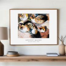 Studie av en katt | Katzenstudien (1909) August Ma