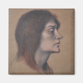 Studie av en kvinnlig chef (av Evelyn De Morgan) Magnet