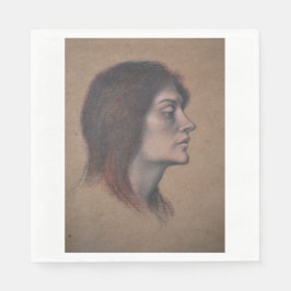 Studie av en kvinnlig chef (av Evelyn De Morgan) Pappersservett