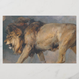 Studie av en Lejon (av Edwin Henry Landseer) Brevpapper