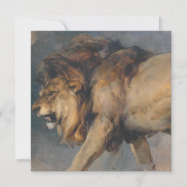 Studie av en Lejon (av Edwin Henry Landseer) Kort