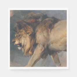 Studie av en Lejon (av Edwin Henry Landseer) Pappersservett