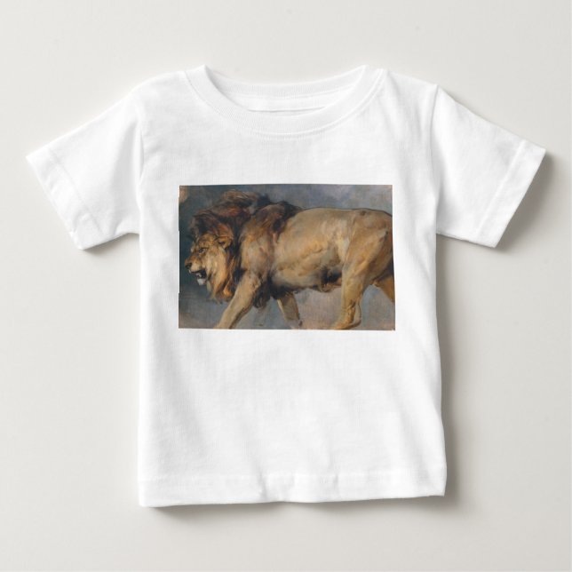 Studie av en Lejon (av Edwin Henry Landseer) T Shirt (Framsida)
