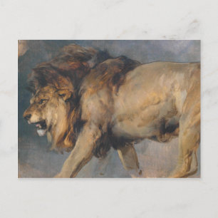 Studie av en Lejon (av Edwin Henry Landseer) Vykort