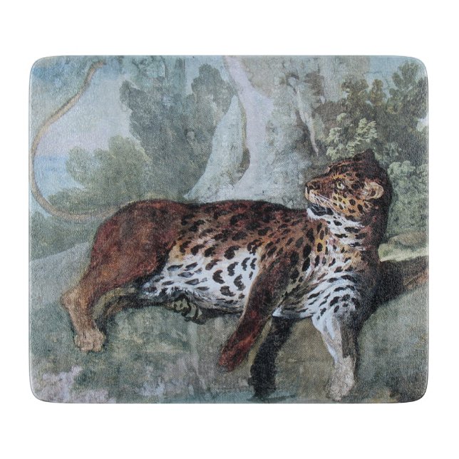 Studie av en leopard (av Jean-Baptiste Oudry) (Framsidan)