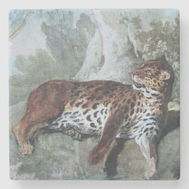 Studie av en leopard (av Jean-Baptiste Oudry) Stenunderlägg