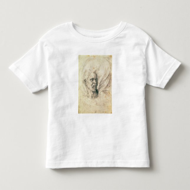 Studie av en man som skriker tee shirt (Framsida)