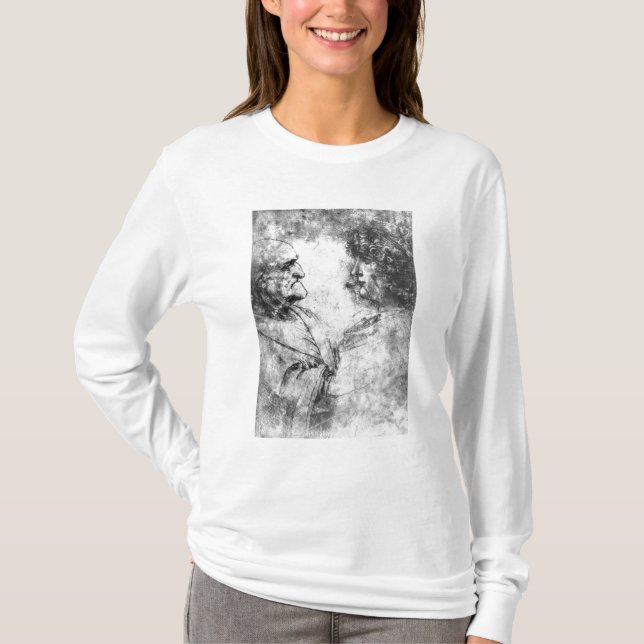 Studie av "en nötknäppare" man och härligt tee shirt (Framsida)