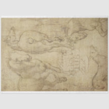 Studie av en Papprare hästDecoupage