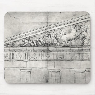Studie av en pediment från parthenonen musmatta